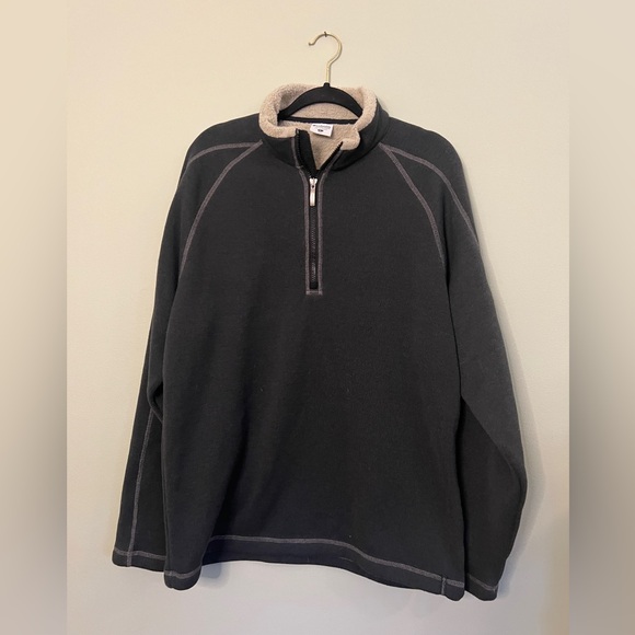 Columbia Quarter Zip Pull Over Sweater Men Size Large Gray - Picture 1 of 7